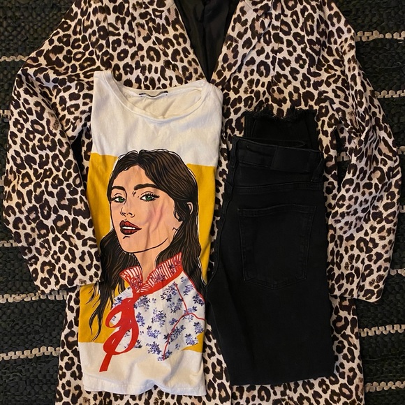 Leopard print spring coat H and M - Picture 3 of 4
